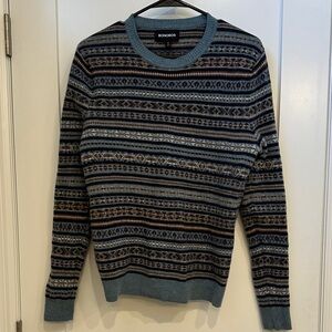 Bonobos Men's Multicolor Striped Crewneck Sweater